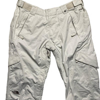 The North Face Vintage White and Brown Ski Salopette Snowboarding Cargo Trousers (L)