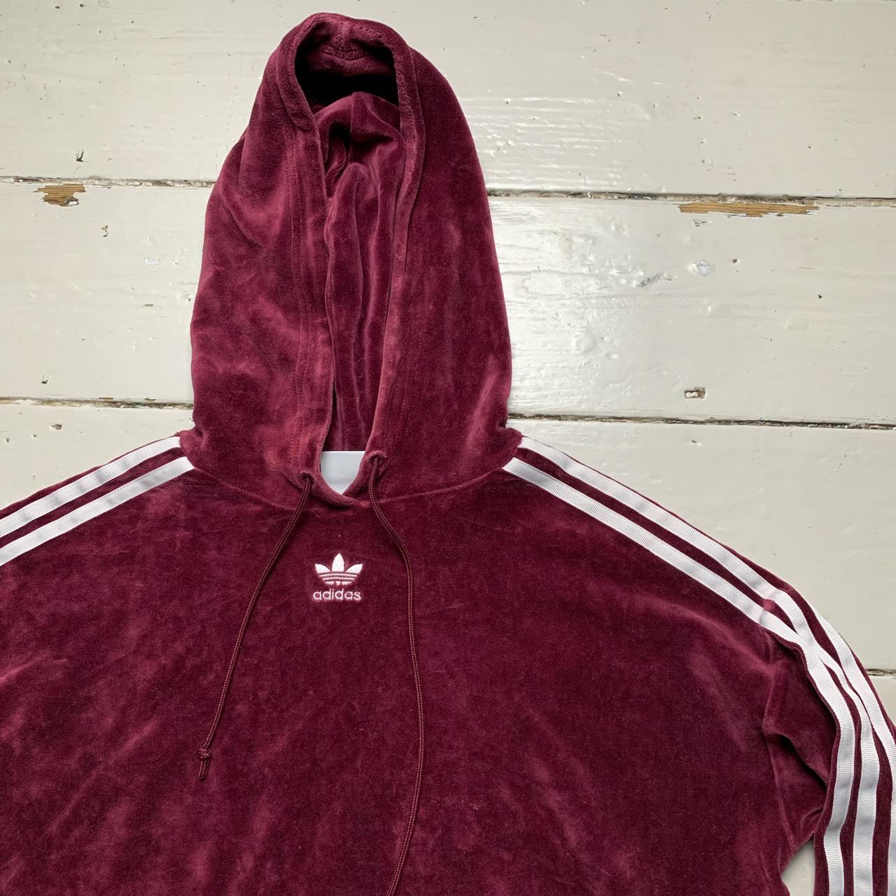 Adidas velvet hotsell hoodie mens