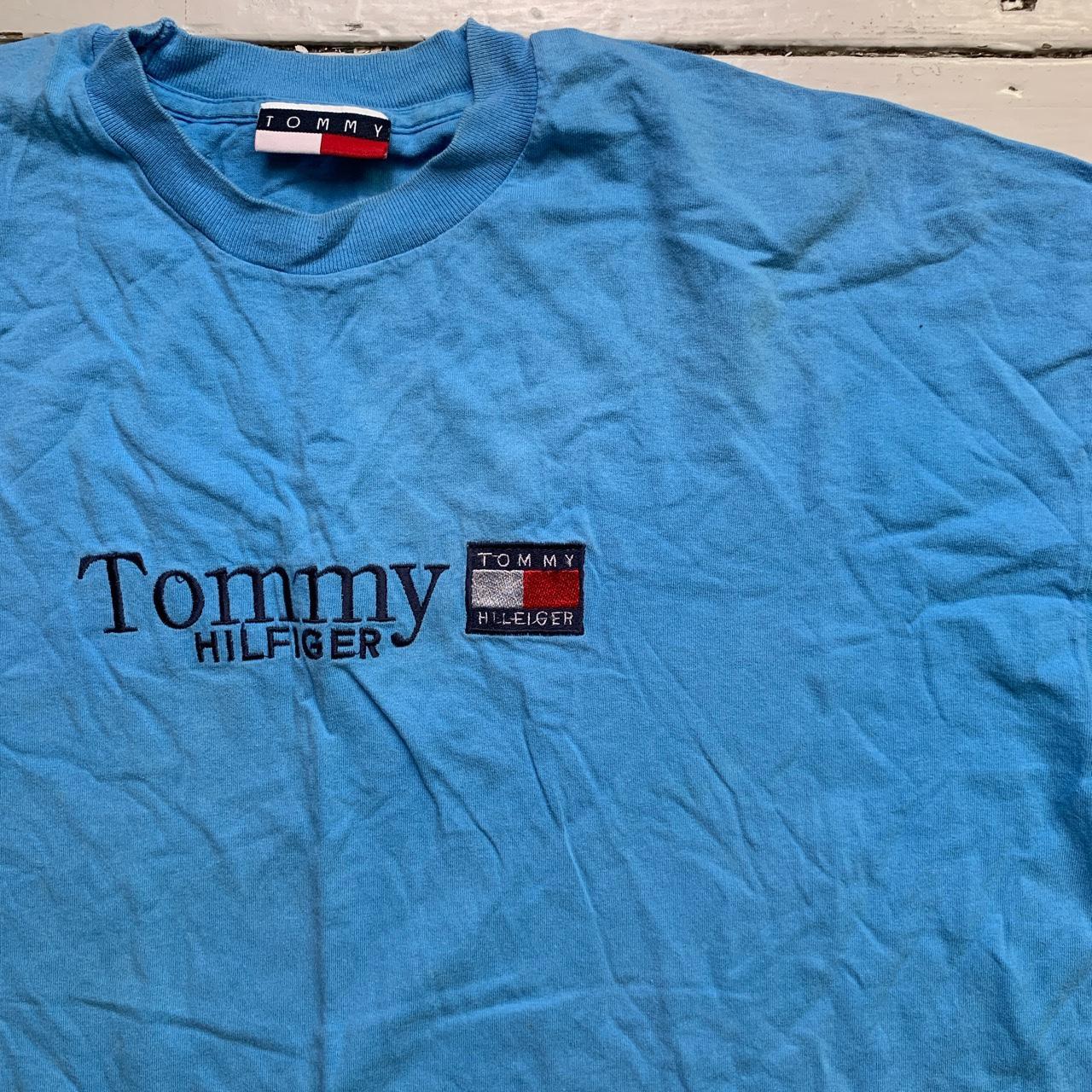 Tommy Hilfiger Vintage 90’s Single Stitch T Shirt Blue