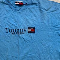 Tommy Hilfiger Vintage 90’s Single Stitch T Shirt Blue (XL)