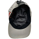 Prada Nylon Silver Baseball Cap Red Strip