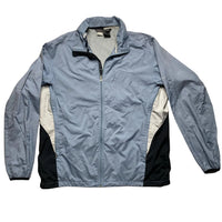Nike Vintage Swoosh Baby Light Blue and White Shell Tracksuit Jacket (XL)