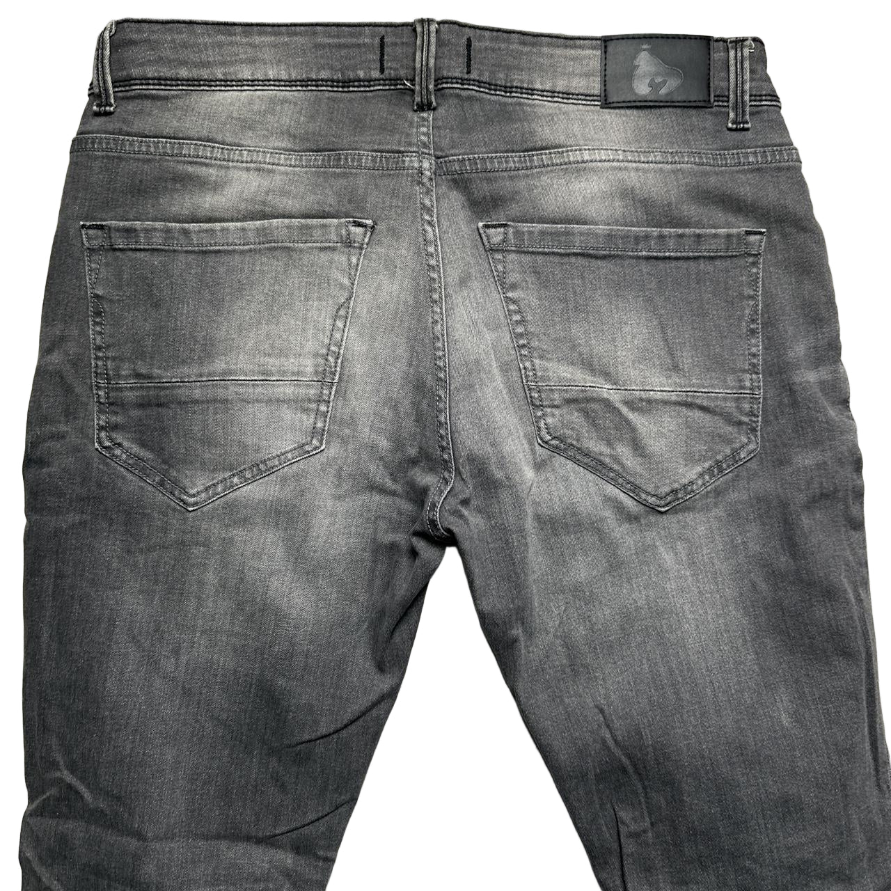 Money Clothing Jeans Grey Distressed (32W)