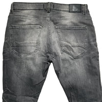 Money Clothing Jeans Grey Distressed (32W)
