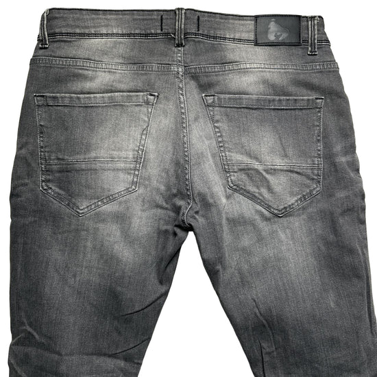 Money Clothing Jeans Grey Distressed (32W)