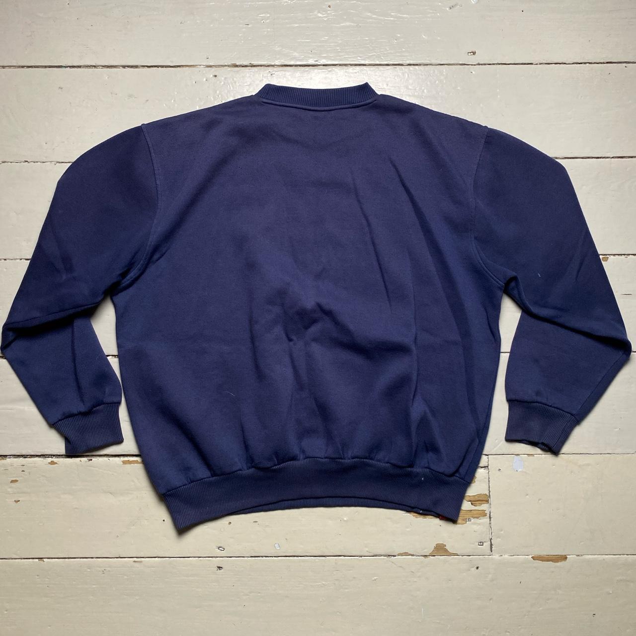 Umbro Vintage Navy and Red Jumper