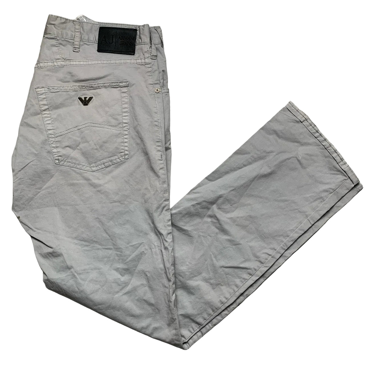 Armani Vintage J45 Regular Fit Silver Jean Trousers