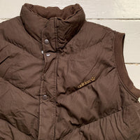 Adidas Brown and Gold Vintage Gilet