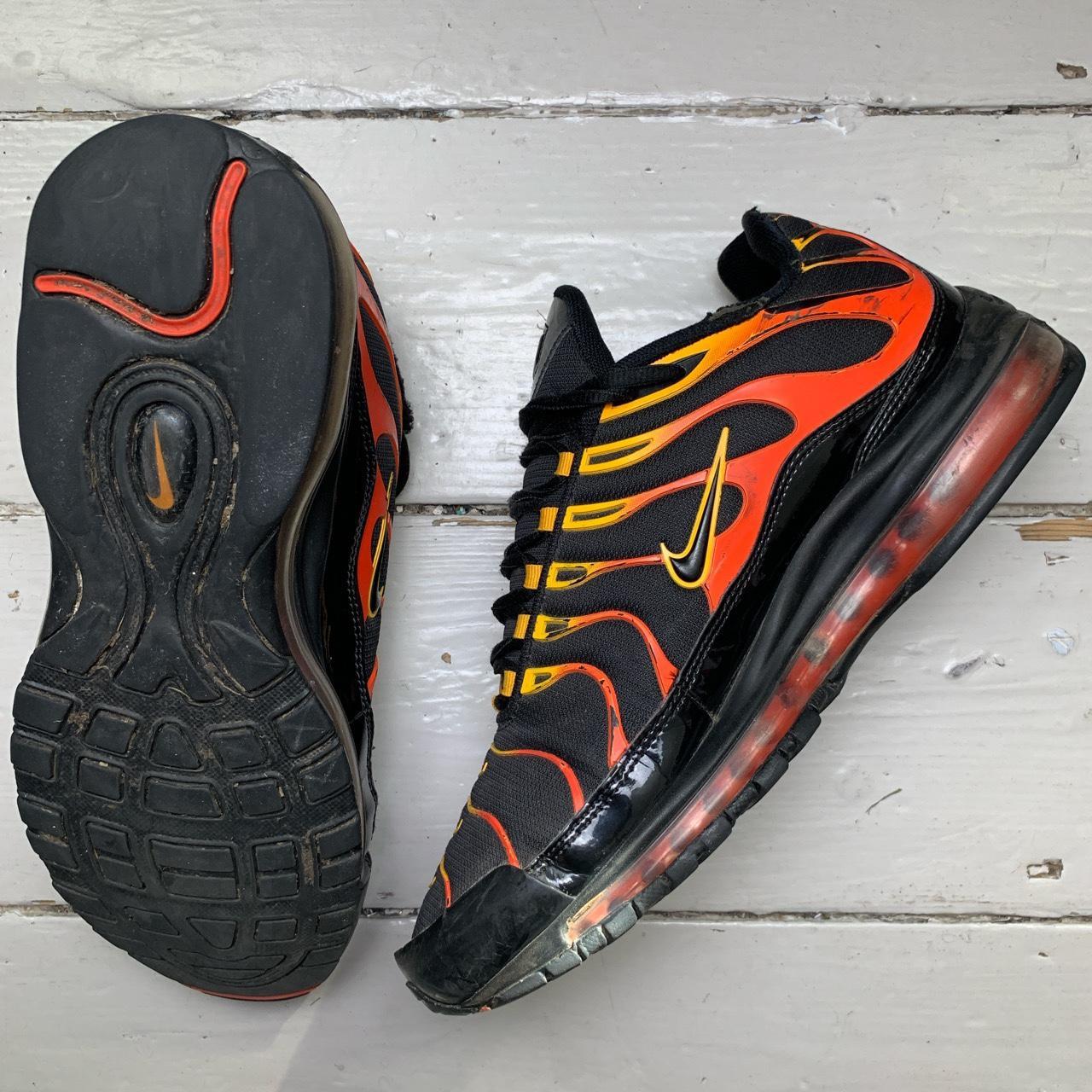 Nike TN Air Max Plus 97 Hybrid Black Sunset Yellow and Orange