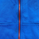 Adidas Performance Essentials Three Stripe Blue Red and Orange Hoodie (L)