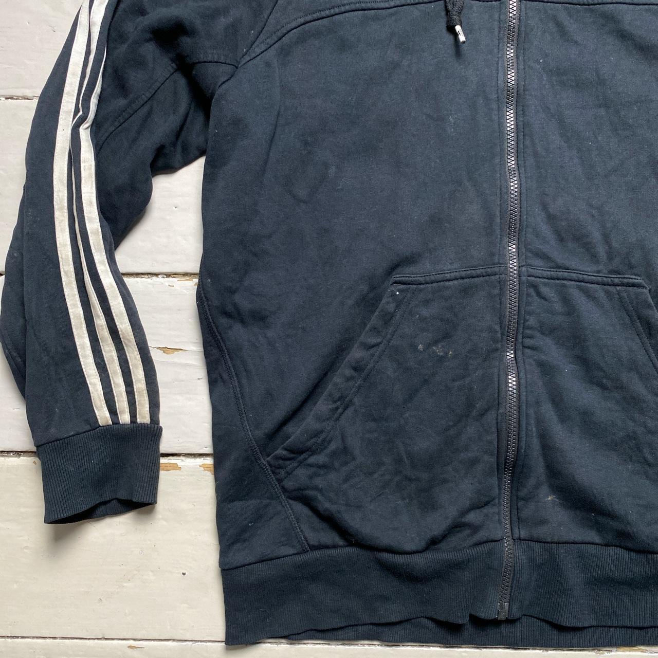 Adidas Performance Essentials Black and White Hoodie