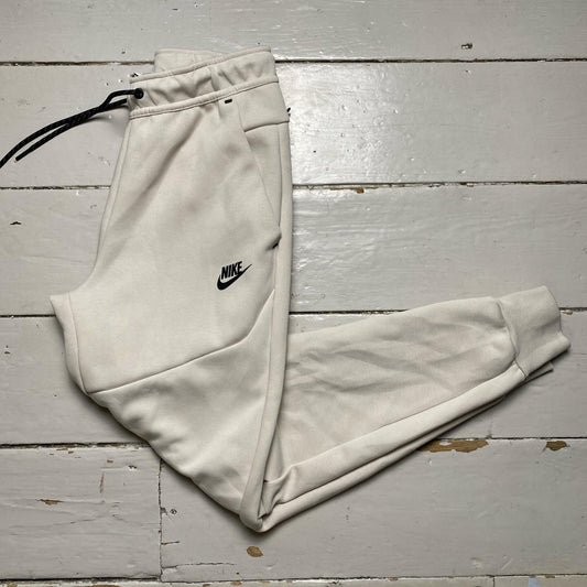 Nike Tech Fleece New Season Cream White Jogger Bottoms