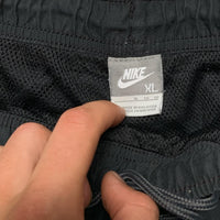 Nike Vintage Cargo Shell Shorts Black and Grey Swoosh (XL)