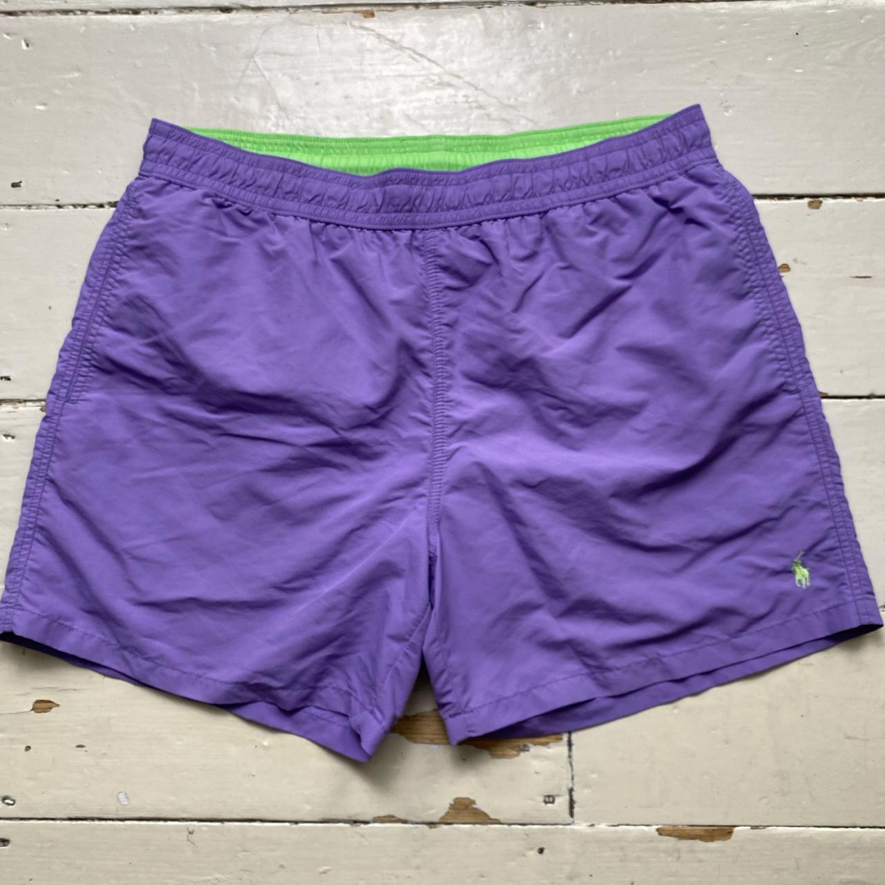 Polo Ralph Lauren Purple and Green Swim Shorts Trunks