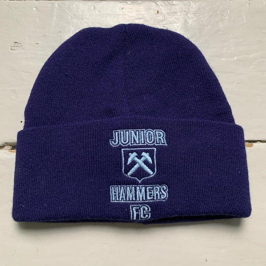 West Ham Junior Hammers FC Navy Beanie Hat