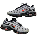 Nike TN Air Max Plus Wolf Grey Black and Crimson Red (UK 12)