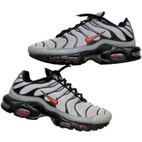 Nike TN Air Max Plus Wolf Grey Black and Crimson Red (UK 12)