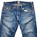 True Religion Big White Stitch Baggy Nathan Super T Blue Jeans (38W)