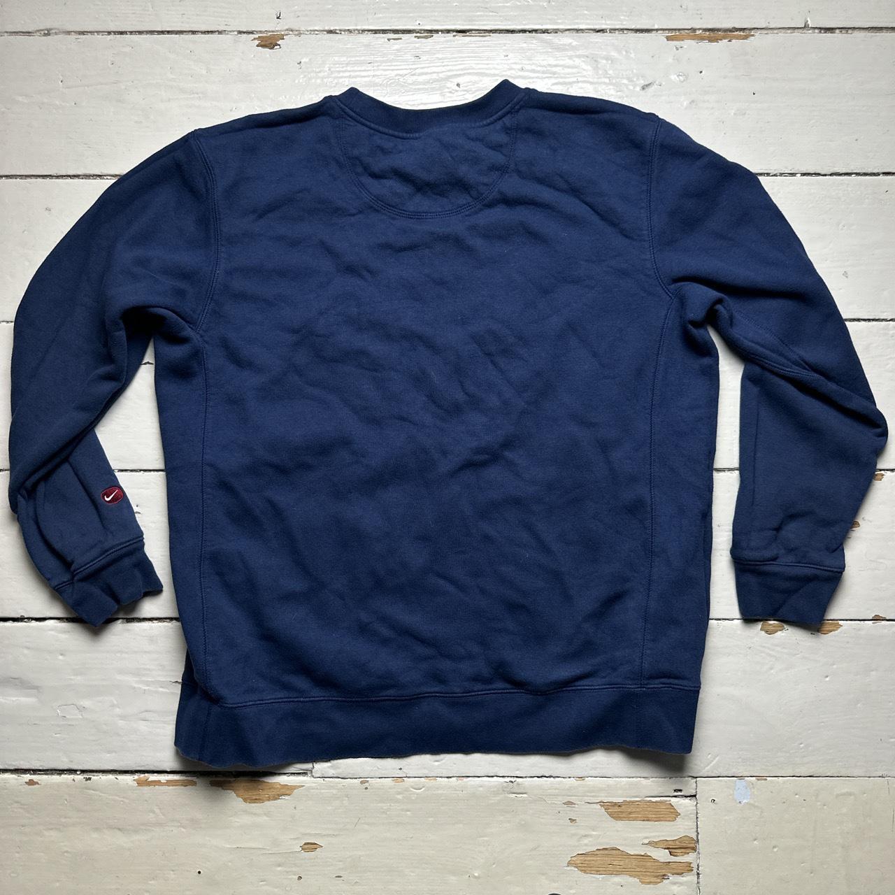 Nike Vintage Spellout 03 Navy and Red Jumper