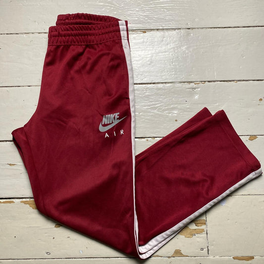 Nike Air Burgundy and White Joggers