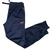 Emporio Armani EA7 Navy and White Trackpant Bottoms (L)