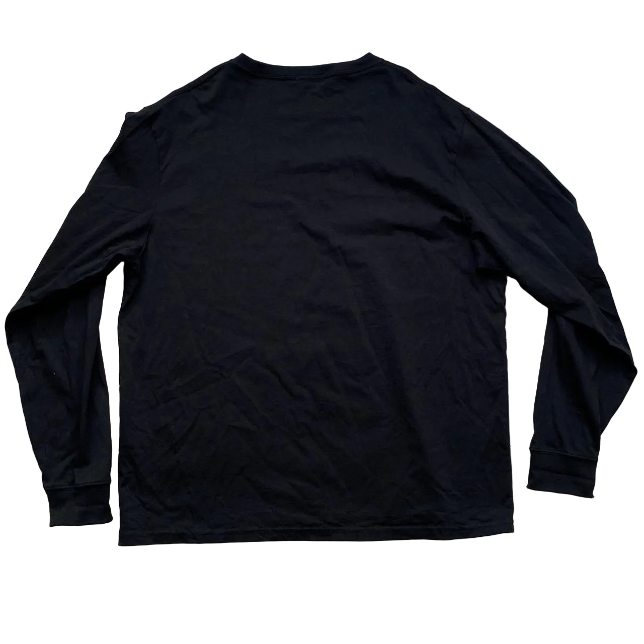 Kith Black and Felt Neon Yellow Long Sleeve Light Jumper (XL)