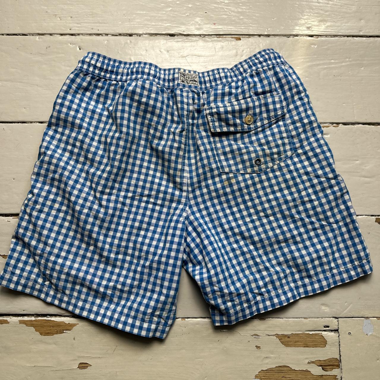 Ralph Lauren Polo Swim Shorts Blue and White Checkered