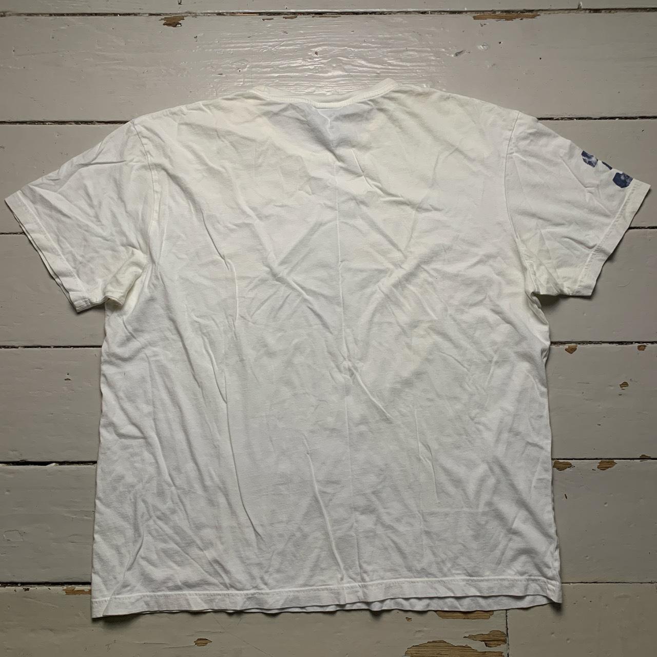 Polo Ralph Lauren White and Blue T Shirt