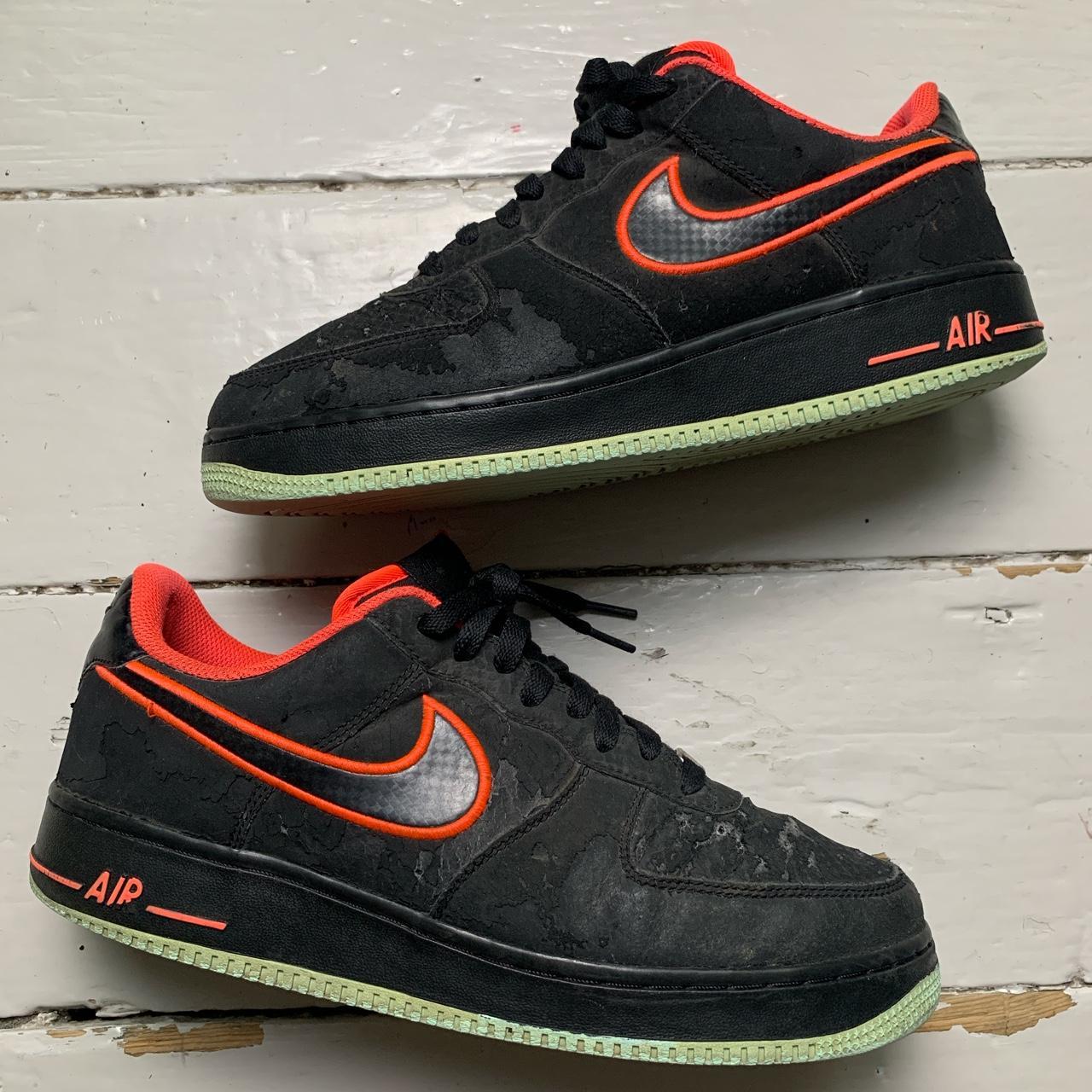 Nike Air Force 1 Yeezy Black Red and Green