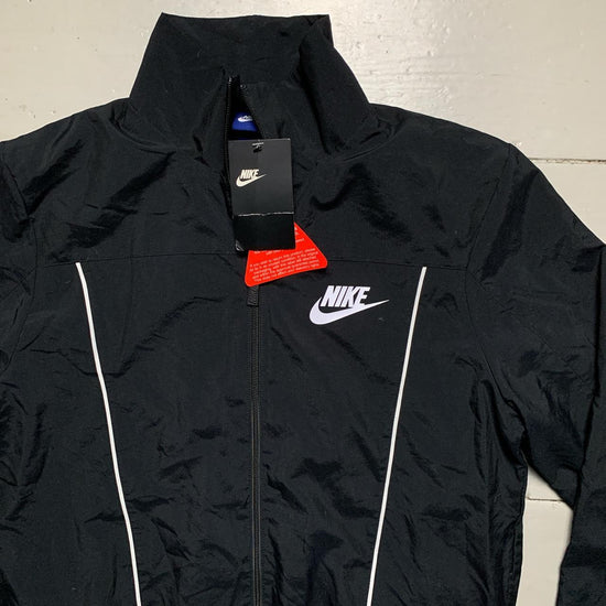 Nike Swoosh Black and White Shell Jacket