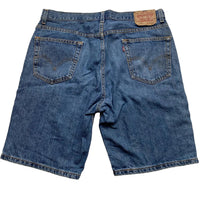 Levis 505 Baggy Vintage Navy Jean Short Jorts (36W)