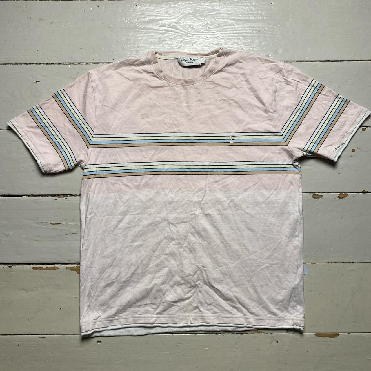 YSL Yves Saint Laurent Vintage Striped T Shirt