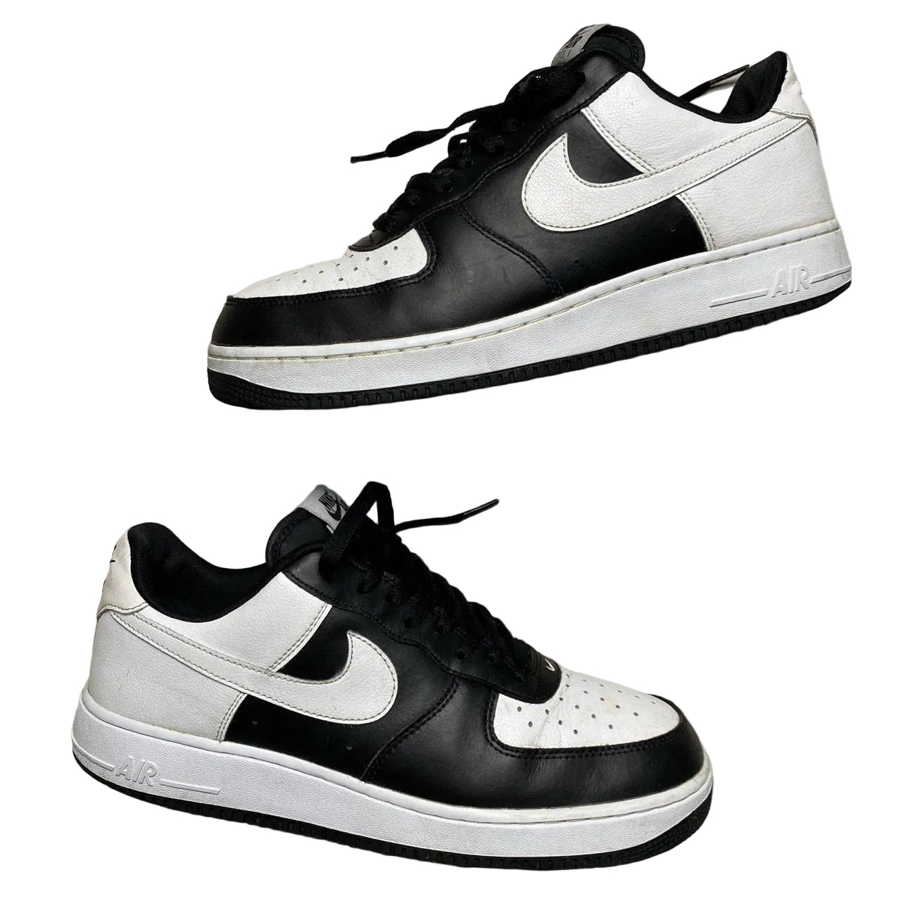 Nike Air Force 1 White and Black (UK 10)