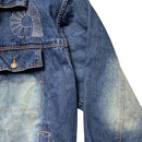 Akademiks Vintage Navy Stonewash Denim Jacket (XL)