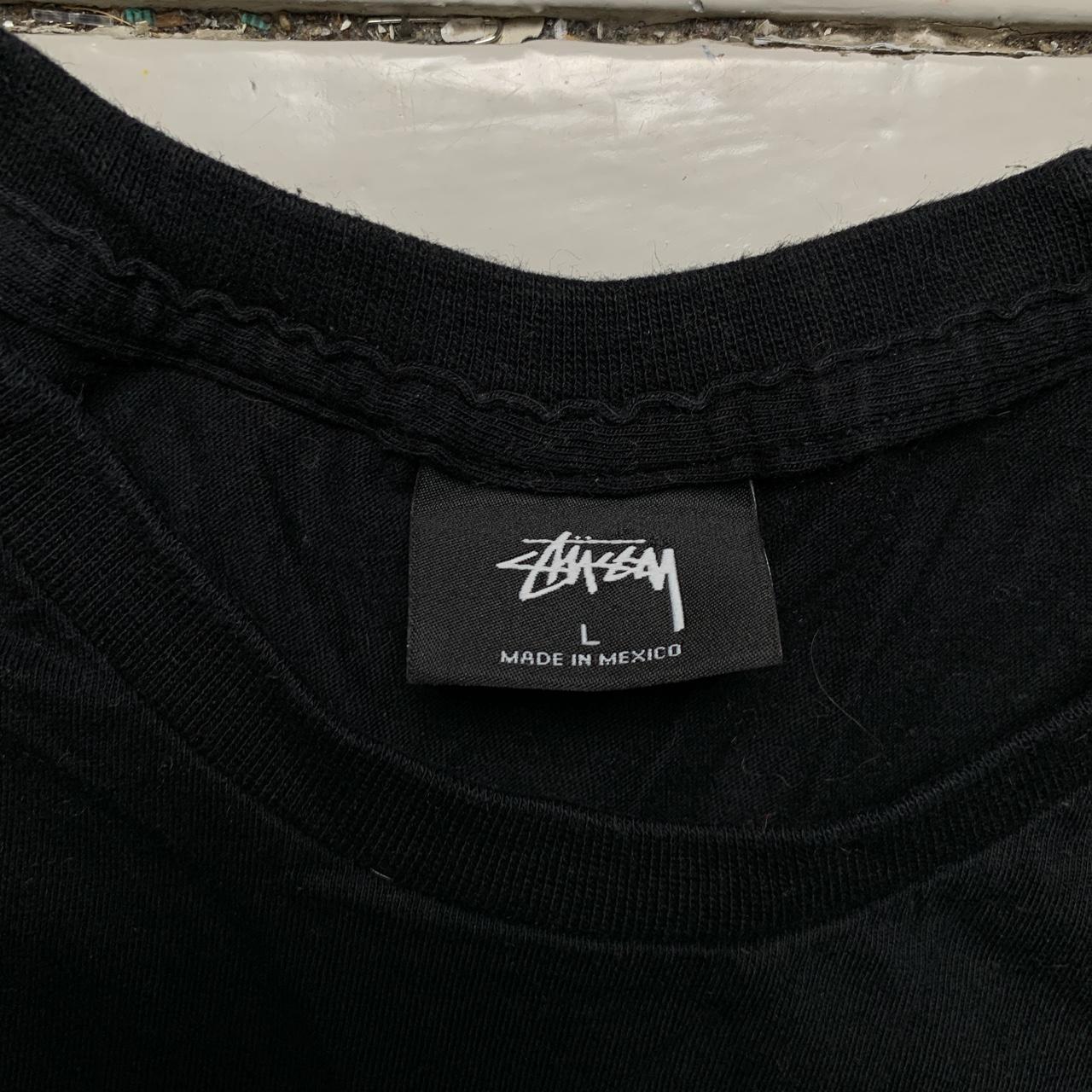 Stussy Black and White T Shirt