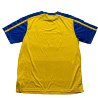 Nike Yellow and Blue Dri Fit Football Jersey T Shirt (XL)