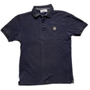 Stone Island Navy and White Polo Shirt (S)
