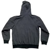 Nike Swoosh Grey and White Vintage Hoodie (L)