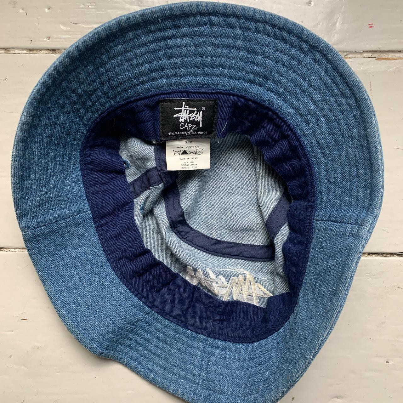 Stussy Blue Denim Bucket Hat