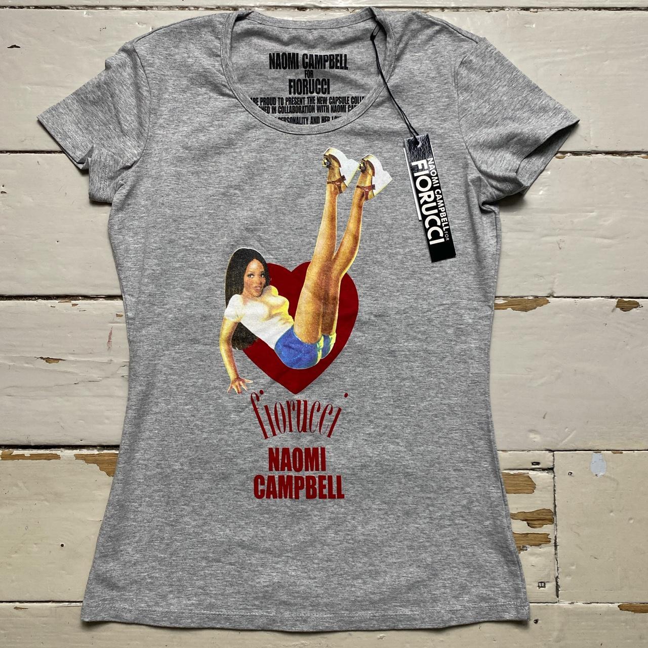 Fiorucci Naomi Campbell Grey Short Sleeve T Shirt