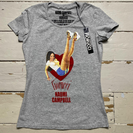 Fiorucci Naomi Campbell Grey Short Sleeve T Shirt