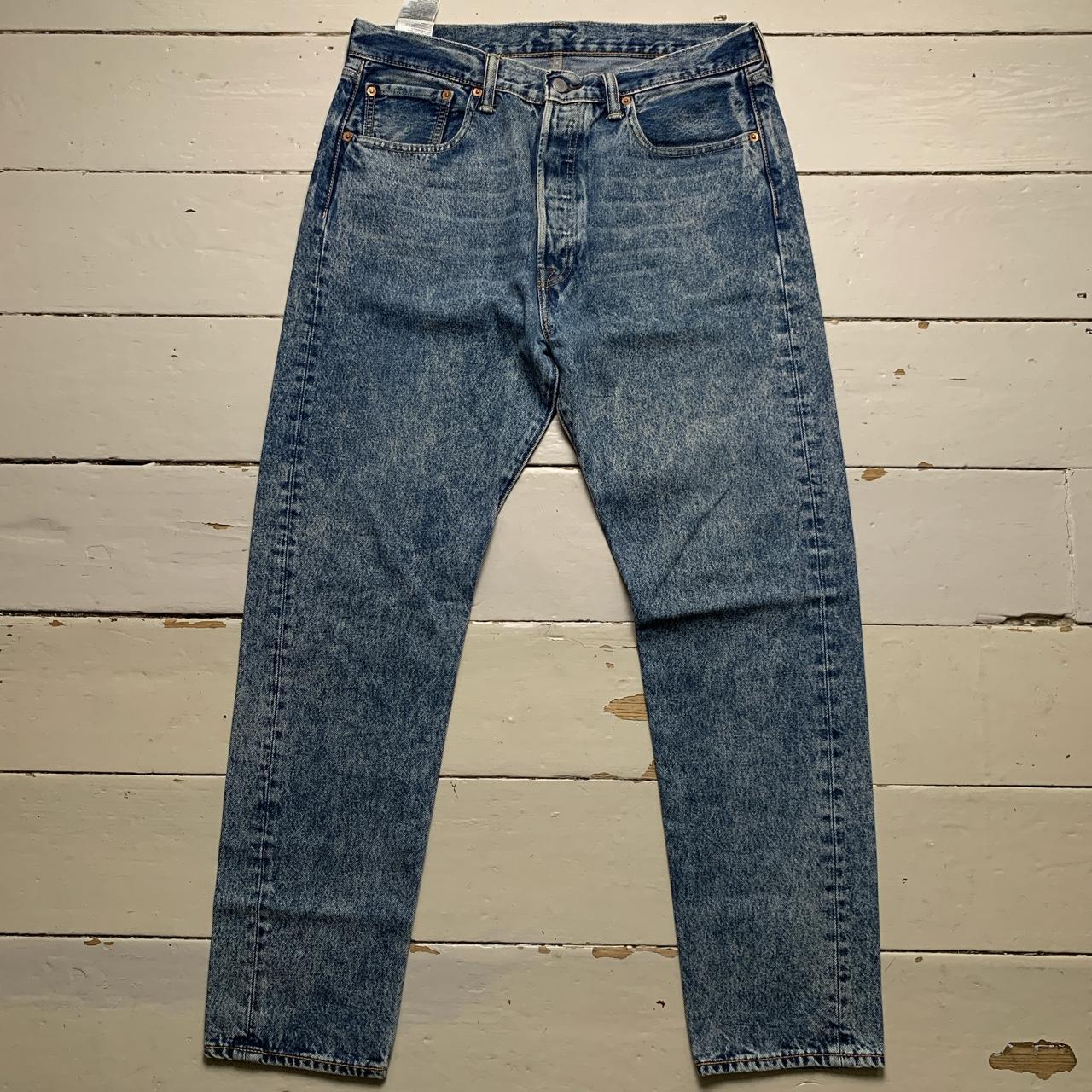 Levis 501 CT Vintage Acid Wash Blue Jeans