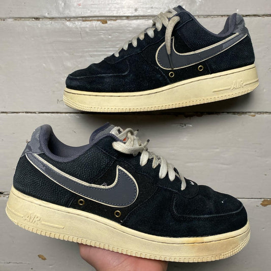 Nike Air Force 1 Black Grey and White