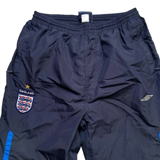 England Umbro Vintage Shell Track Pant Shorts Navy (XS)