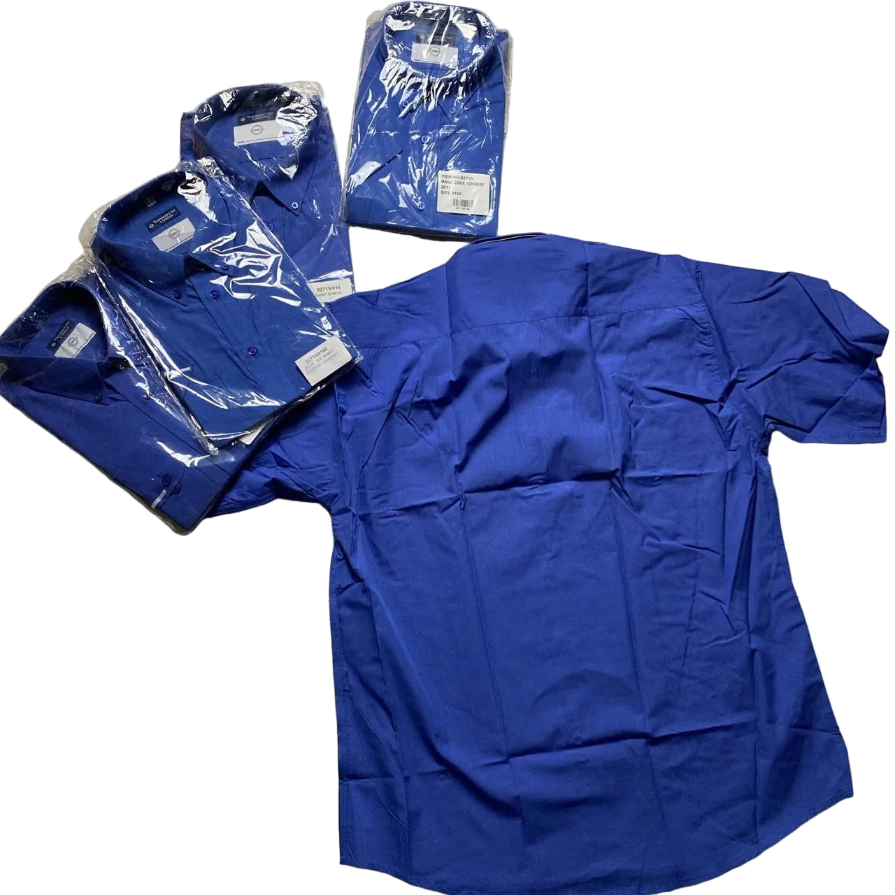 Workwear vintage Blue Short Sleeve Shirt (16/18)