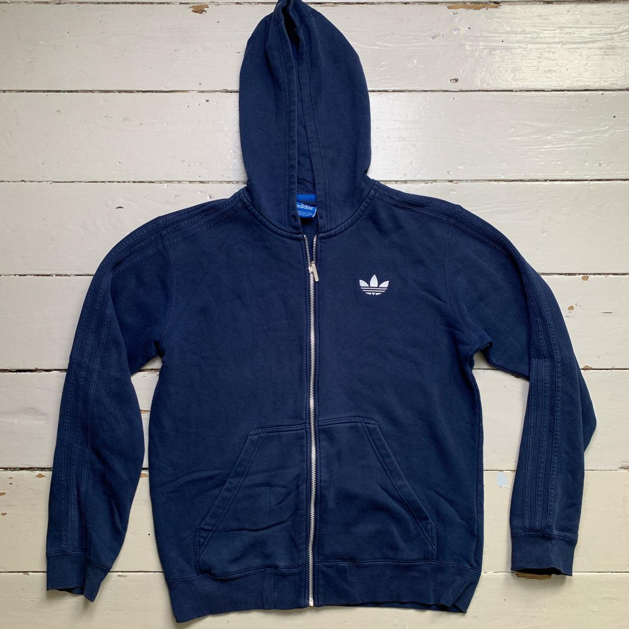 Adidas Originals Navy and White Hoodie