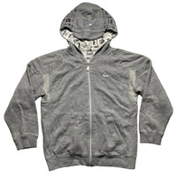 Nike Air Max Vintage Grey Black and White Embroidery Hoodie (XS)
