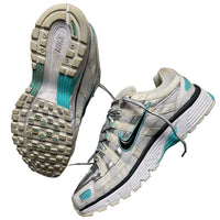 Nike P-6000 White Black and Blue Trainers (UK 7)
