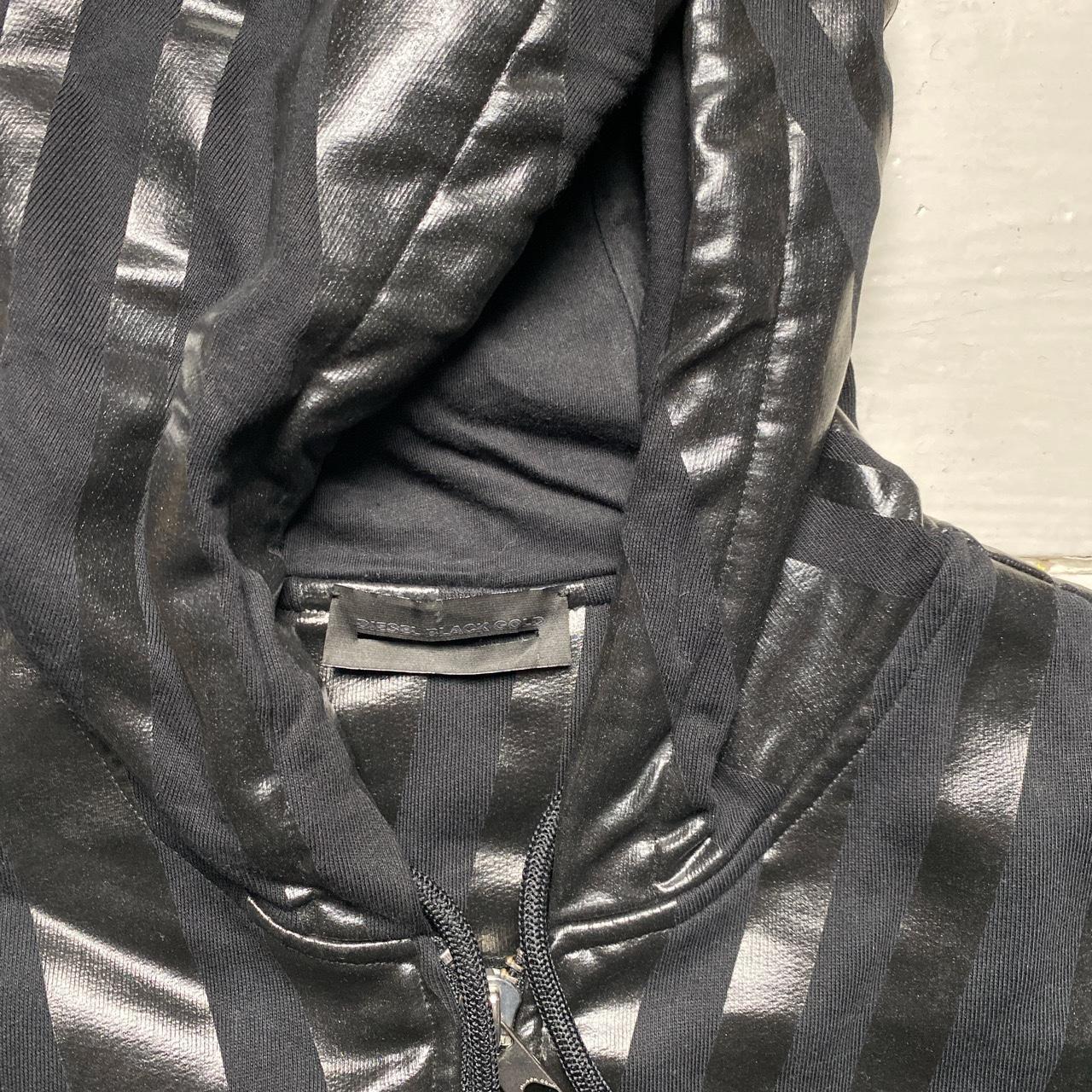 Diesel Black Label Faux Leather Gillet Hoodie