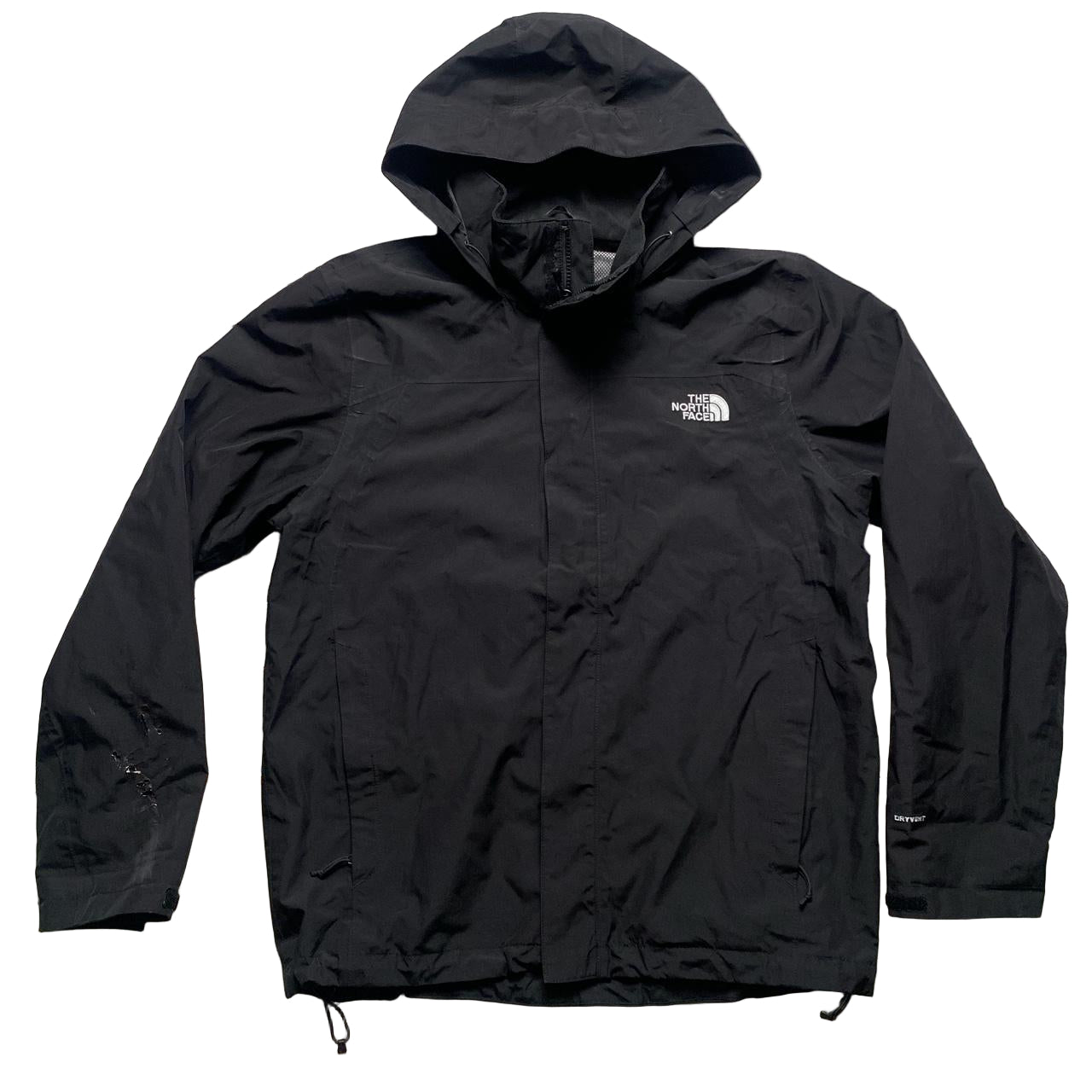 The North Face Dryvent Black and White Windbreaker Jacket (M)